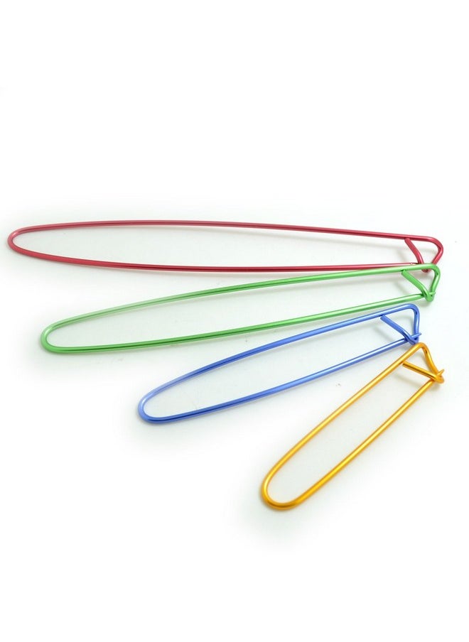BronaGrand - 8Pcs Colorful Aluminum Yarn Stitch Holder Crochet Hooks Knitting Needle Stitch Holders - Image 1