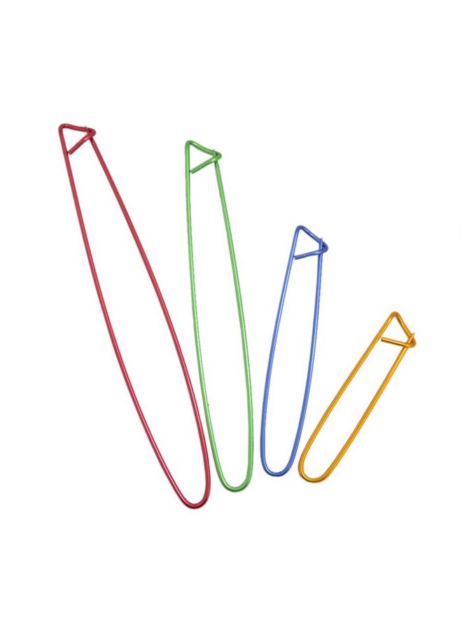 BronaGrand - 8Pcs Colorful Aluminum Yarn Stitch Holder Crochet Hooks Knitting Needle Stitch Holders - Image 1