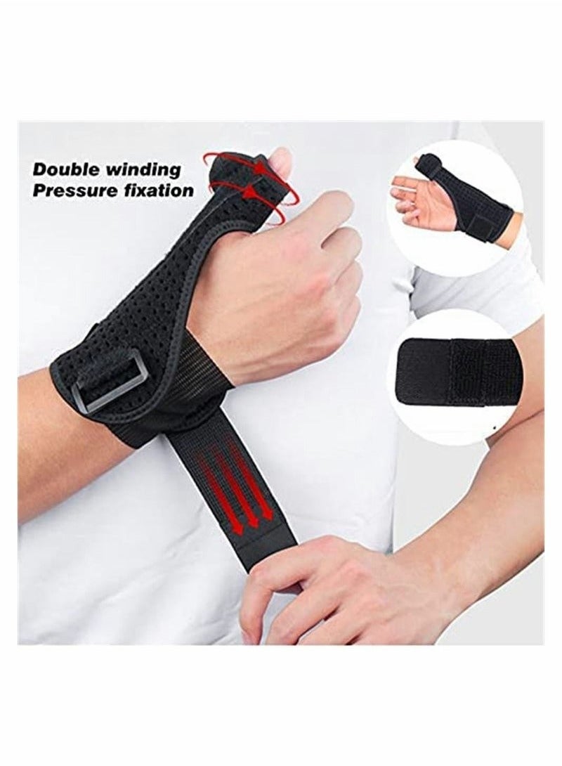 Thumb Splint Support Brace for Left and Right Hand, Reversible Thumb Wrist Stabilizer Compression Splint for Thumb, Trigger Finger, Hand Pain Relief, Arthritis, Tendonitis (Left Hand) - Image 3