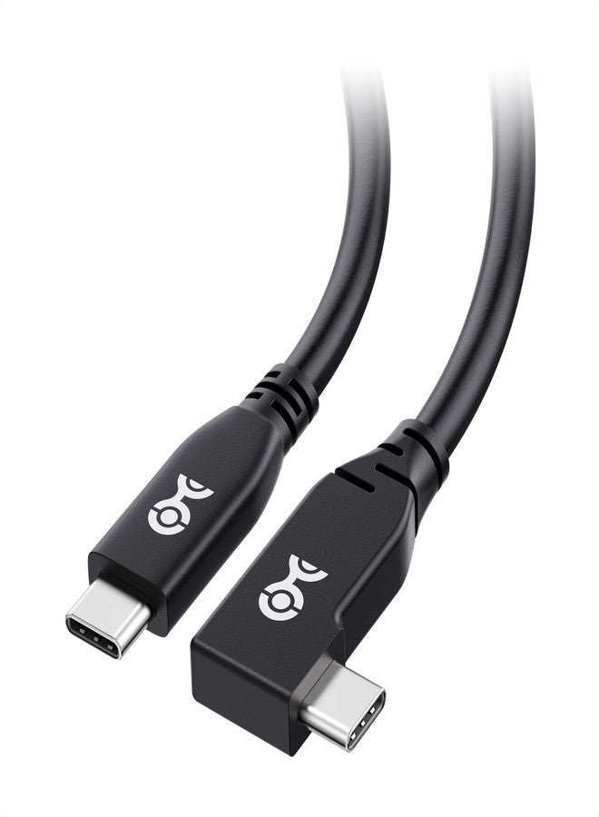Cable Matters 40Gbps Right Angle USB 4 Cable 3.3 ft, Supports Up to [8K@60Hz / 4K@240Hz Video, 240W Charging, 40Gbps Data Transfer] USB4 Cable Right Angle, Compatible with Thunderbolt 4, MacBook, XPS - Image 1