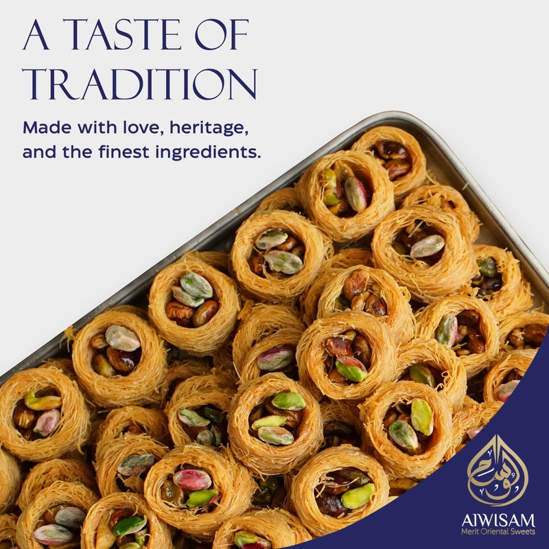 Al Wissam 200g Mixed Baklava -  Premium Arabic Sweets Gift Box for Eid, Diwali, and Special Occasions – Authentic Middle Eastern Dessert – Traditional Baklawa - Image 2