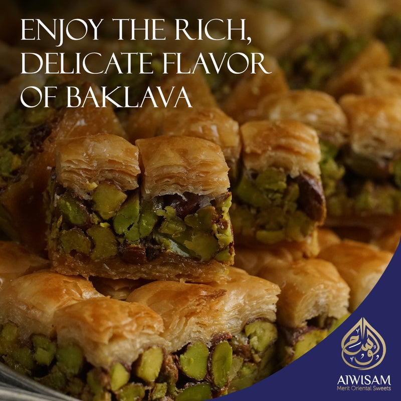 Al Wissam 200g Mixed Baklava -  Premium Arabic Sweets Gift Box for Eid, Diwali, and Special Occasions – Authentic Middle Eastern Dessert – Traditional Baklawa - Image 3