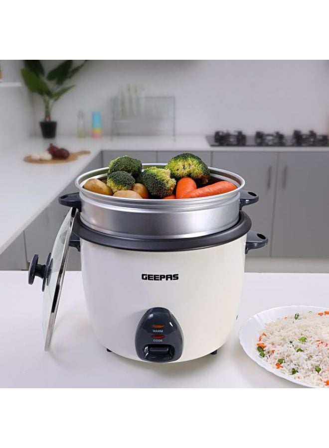 جيباس جهاز طهي الأرز الأوتوماتيكي بقدرة 900 وات 2.2 L 900 W GRC4326 أبيض / أسود / صافي - Image 5