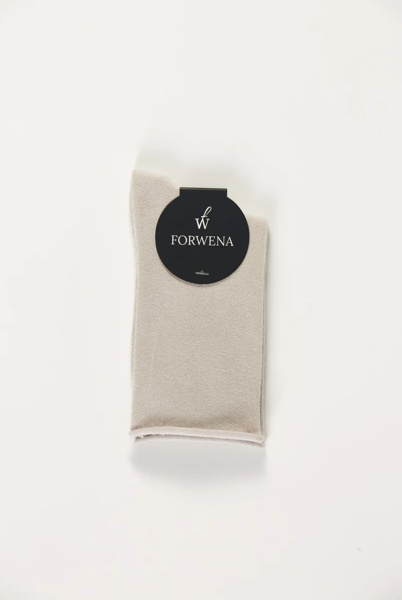 Forwena Stone Color Modal Elastic Seamless Women's Socks
