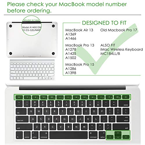 Allinside Pink Ombre Keyboard Cover Skin for MacBook Pro 13" 15" 17" (2015 or Older Version), MacBook Air 13" A1369/A1466, Older iMac Wireless Keyboard MC184LL/B - Image 2