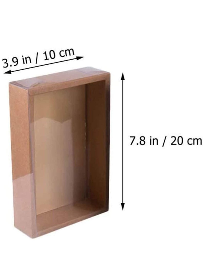 SYOSI 6pcs Bakery Boxes Paper Beautiful Cookie Disposable Cardboard Cupcake Containers Mini Cake Gift - Image 4