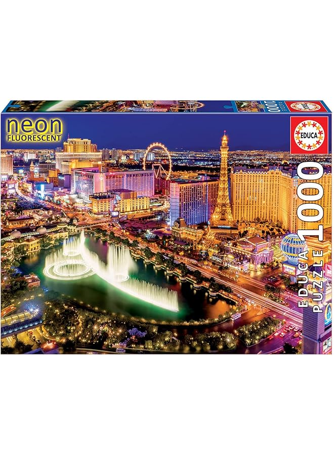 EDUCA Neon Las Vegas Puzzle 1000 Piece 16761 - Image 1