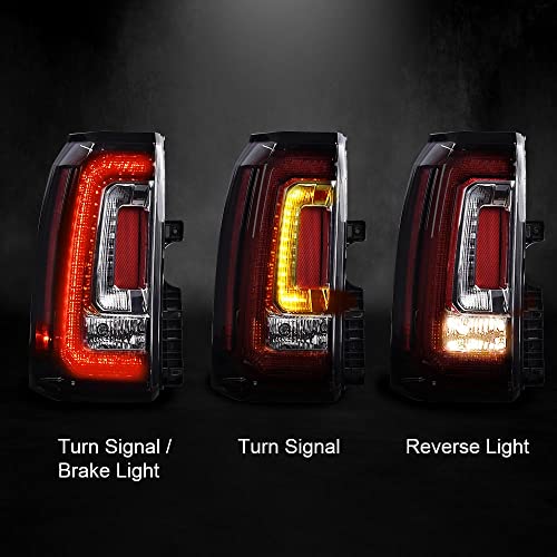 GPLUS مصابيح خلفية LED بار G-PLUS تناسب GMC يوكون/يوكون XL 2019-2020/تناسب GMC يوكون/يوكون XL (دينالي، SLE، SLT) 2015-2018 مصابيح خلفية للسائق والراكب - Image 4