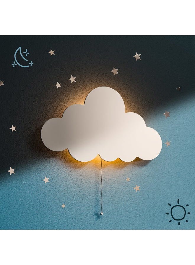 Tip perk Floating Cloud Wall Lamp for Baby Nursery | Cute Floating Cloud Lamp for Kids Bedroom | Battery-Operated Hanging Night Lights for Bedroom - Image 1