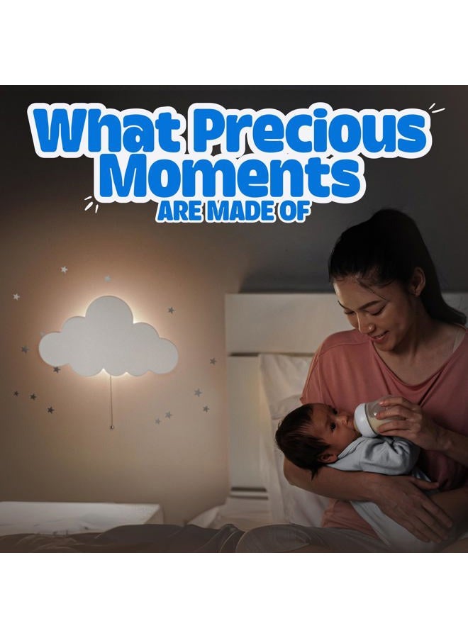 Tip perk Floating Cloud Wall Lamp for Baby Nursery | Cute Floating Cloud Lamp for Kids Bedroom | Battery-Operated Hanging Night Lights for Bedroom - Image 2