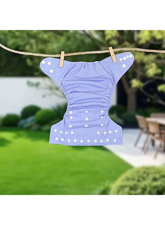 Mixed Color Cloth Diaper Set With Washable Reusable Breathable Polyester Liners - Image 5