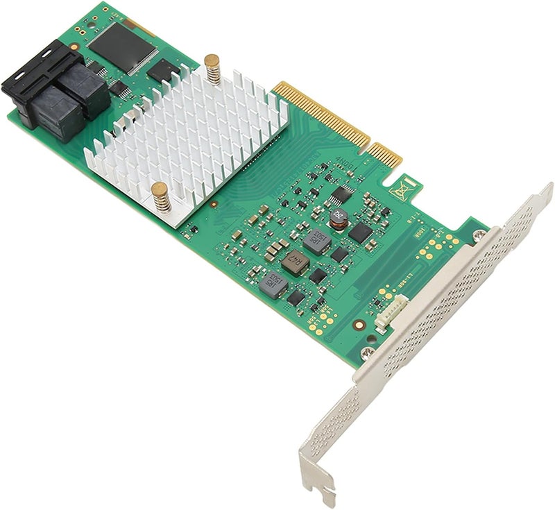 بطاقة مصفوفة Yinhing LSI SAS3008 ذات 8 منافذ PCIe 3.0، سرعة نقل بيانات 12 جيجابايت في الثانية، تدعم ما يصل إلى 1024 جهاز نهائي، مادة الدائرة المطبوعة (PCB): 0 10 1E - Image 5
