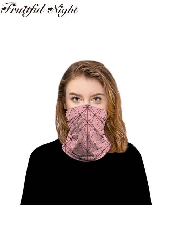 Fruitful Night - Demon slayer Nezuko Mask Face Mask Headband Scarf, 3D Print Windproof Anti Dust for Men Women Adult Kid - Image 1