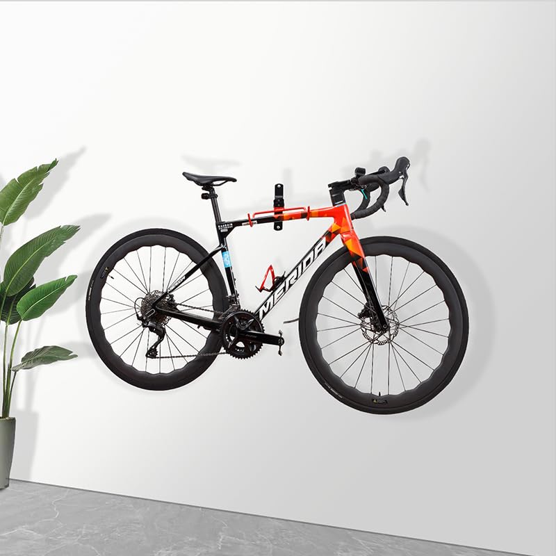 PHUNAYA Wall Mount Bike Rack,Bike Hanger Horizontal,Bicycle Holder Heavy Duty,Garage Bike Storage,Garage Organization Bicycle Hook with Rubber,Foldable and Adjustable Angle(2 pack) - Image 4
