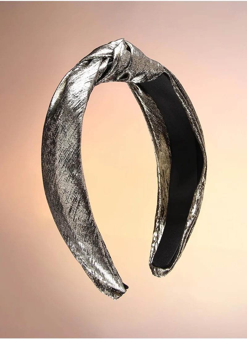 SOHI The Metallic Knot Hairband