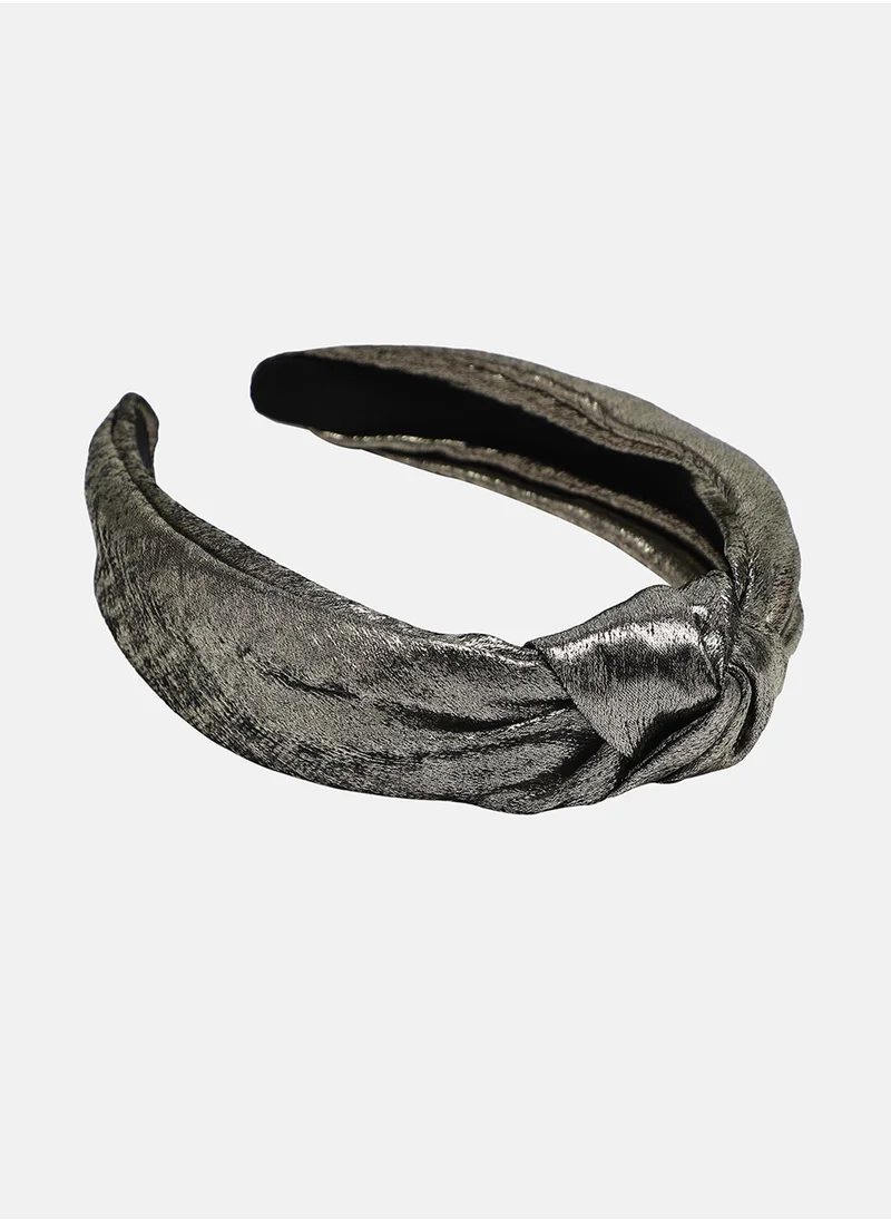 SOHI The Metallic Knot Hairband
