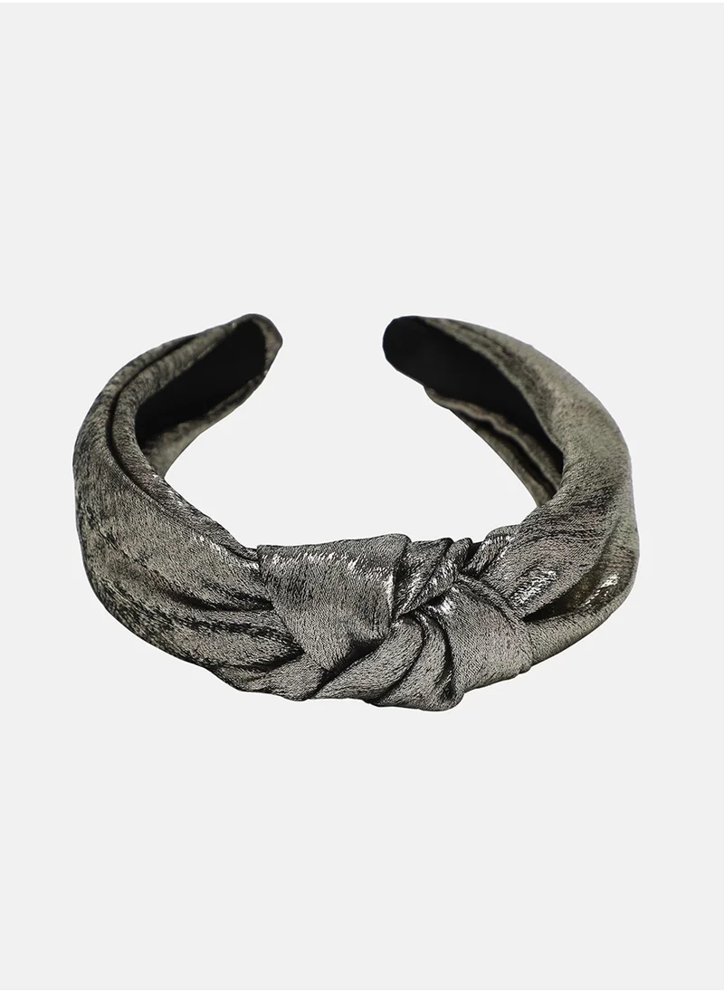 SOHI The Metallic Knot Hairband
