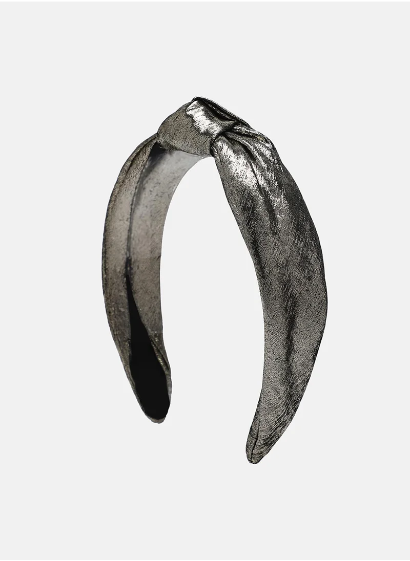 SOHI The Metallic Knot Hairband