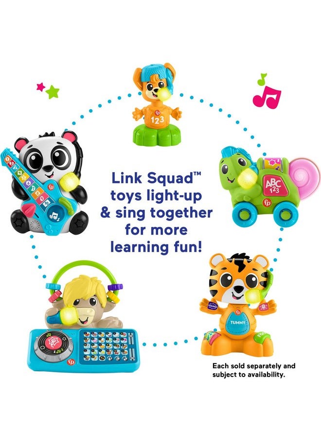 Fisher-Price - Fisher-Price Baby Learning Toy Link Squad Crawl ‘n Colors Chameleon with Music & Lights for Ages 9+ Months, Compatible Only with Link Squad Items - Image 1
