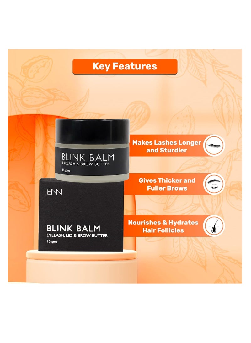 ENN Eyelash And Eyebrow Balm for Hair Growth Thick Brows Thick Lashes Eye Lid Growth Castor oil Shea Butter Beeswax Calendula Oil Olive Oil Almond Oil  Rosemary Oil  Natural  For Men and Women - Image 4