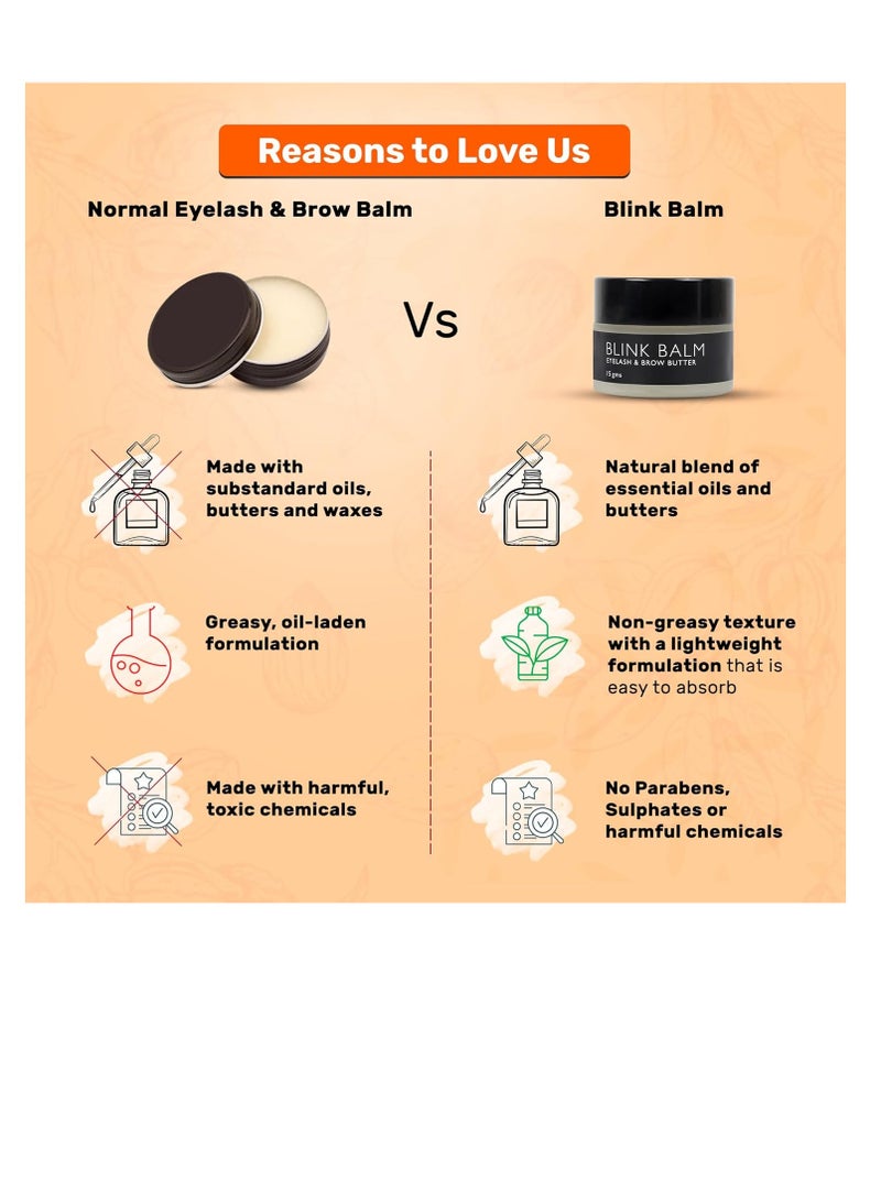 ENN Eyelash And Eyebrow Balm for Hair Growth Thick Brows Thick Lashes Eye Lid Growth Castor oil Shea Butter Beeswax Calendula Oil Olive Oil Almond Oil  Rosemary Oil  Natural  For Men and Women - Image 5