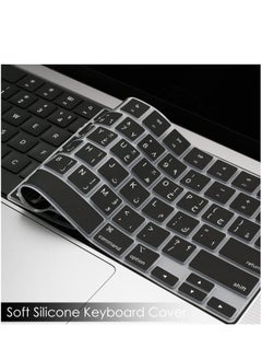 Generic Arabic Language Silicone Keyboard Cover Skin for MacBook Air 13.6 Inch A2681 M2 Chip MacBook Pro 14 Inch Model A2442 M1 Pro/Max & MacBook Pro 16 Inch Model A2485 M1 Pro Max Chip US Layout  - Image 5