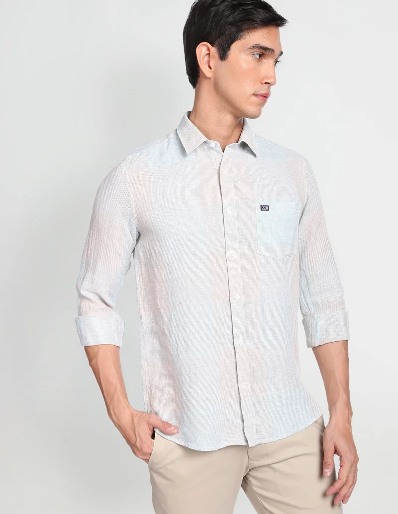 Arrow Linen Dobby Casual Shirt