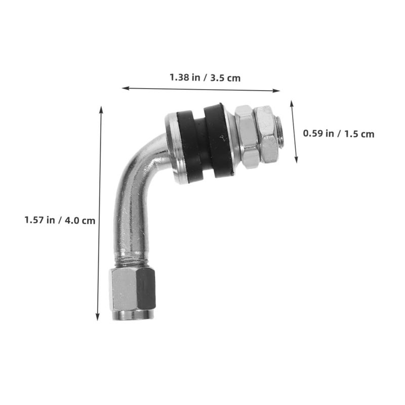 90 Degree Tire Valve Stem Extenders 8 Pcs Universal For Motorcycle Electric Vehicle Scooter Easy Access Valve Extensions - Image 4