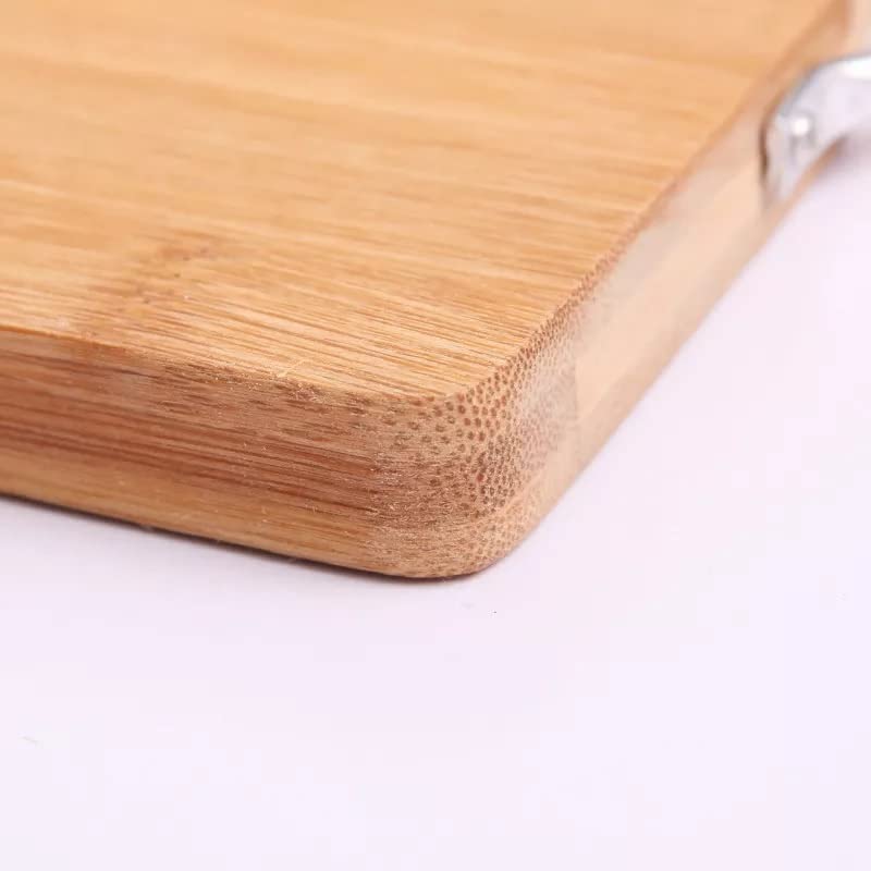 PERMAFROST PERMAFROAST Large Natural Bamboo Wood Chopping Cutting Board for Kitchen Vegetables Fruits Cheese BPA Free EcoFriendly AntiMicrobial 20 x 30 x 18 cms Brown Small - Image 3