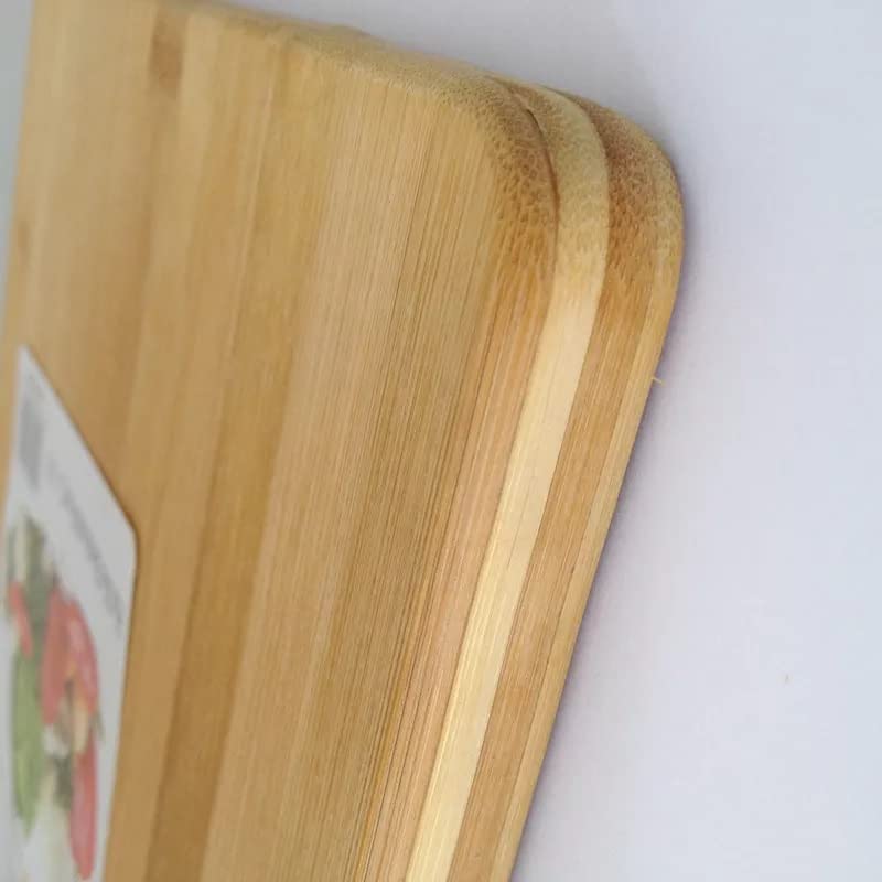 PERMAFROST PERMAFROAST Large Natural Bamboo Wood Chopping Cutting Board for Kitchen Vegetables Fruits Cheese BPA Free EcoFriendly AntiMicrobial 20 x 30 x 18 cms Brown Small - Image 5