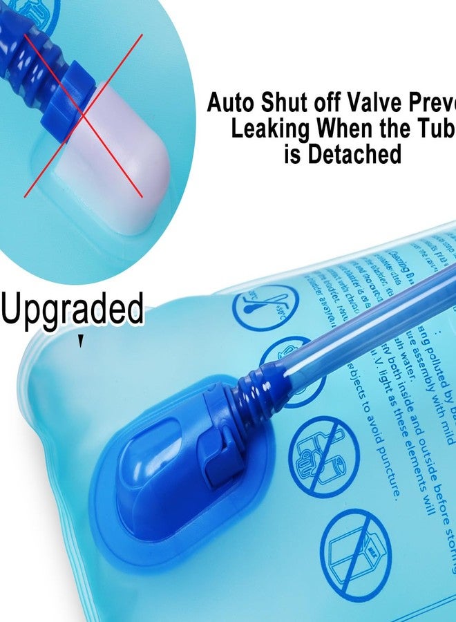 Mothybot 3L 2L 1.5L Hydration Bladder, Upgraded Leak Proof 50OZ/ 70OZ/ 100OZ 3 Liter Water Reservoir for Most Hydration Pack Replacement with Quick Release Insulated Tube & Auto Shut-Off Valve Outdoor - Image 3