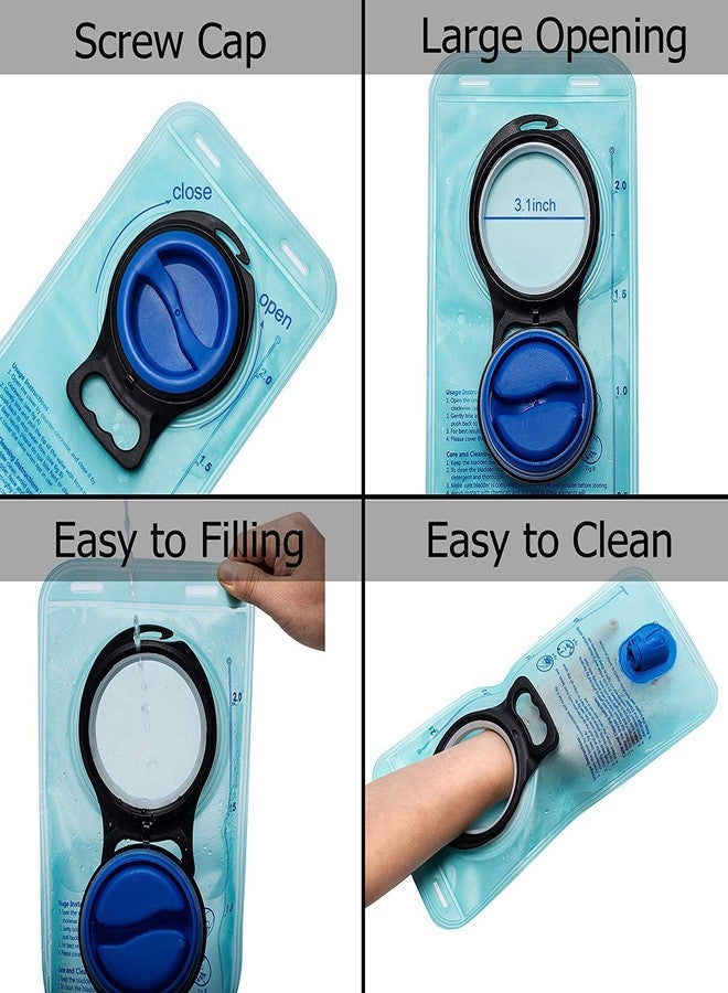Mothybot 3L 2L 1.5L Hydration Bladder, Upgraded Leak Proof 50OZ/ 70OZ/ 100OZ 3 Liter Water Reservoir for Most Hydration Pack Replacement with Quick Release Insulated Tube & Auto Shut-Off Valve Outdoor - Image 5