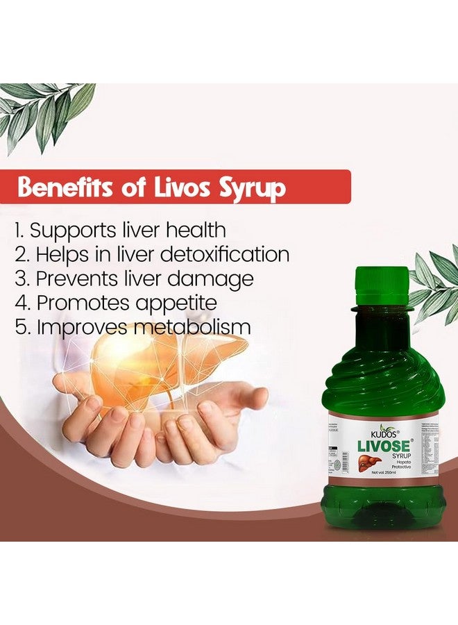 Kudos Livose Ayurvedic Liver Tonic Syrup, Natural Detox Support - Image 3