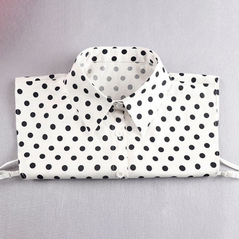 1 Pc Fake Collar Ornament Collar Clothes Accessory (Black White) - Image 4