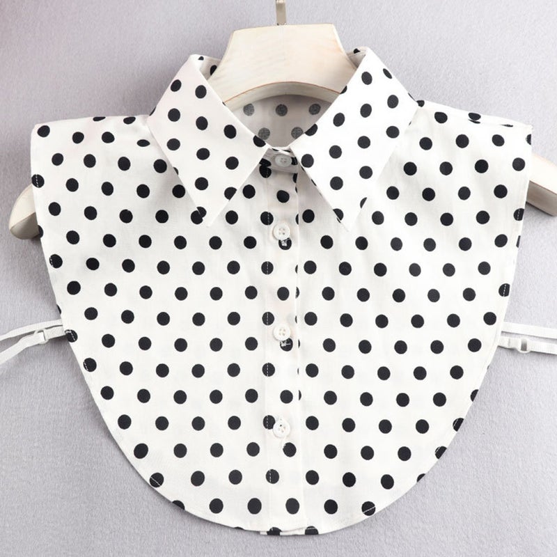 1 Pc Fake Collar Ornament Collar Clothes Accessory (Black White) - Image 5