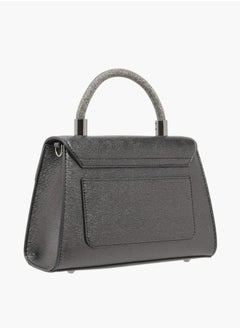 Le Confort Women Textured Satchel Bag with Detachable Strap and Flap Closure Ramadan Collection  - Image 3