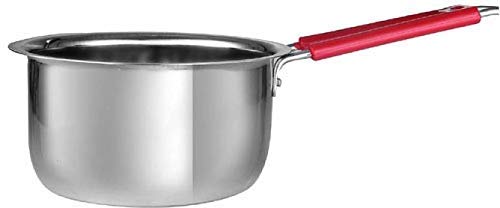 Liolis Stainless Steet Saucepans for Tea | Milk Boiling Copper Bottom Wire Handle Sauce Pan | 1500ml. 1700ml 2Pcs - Image 2