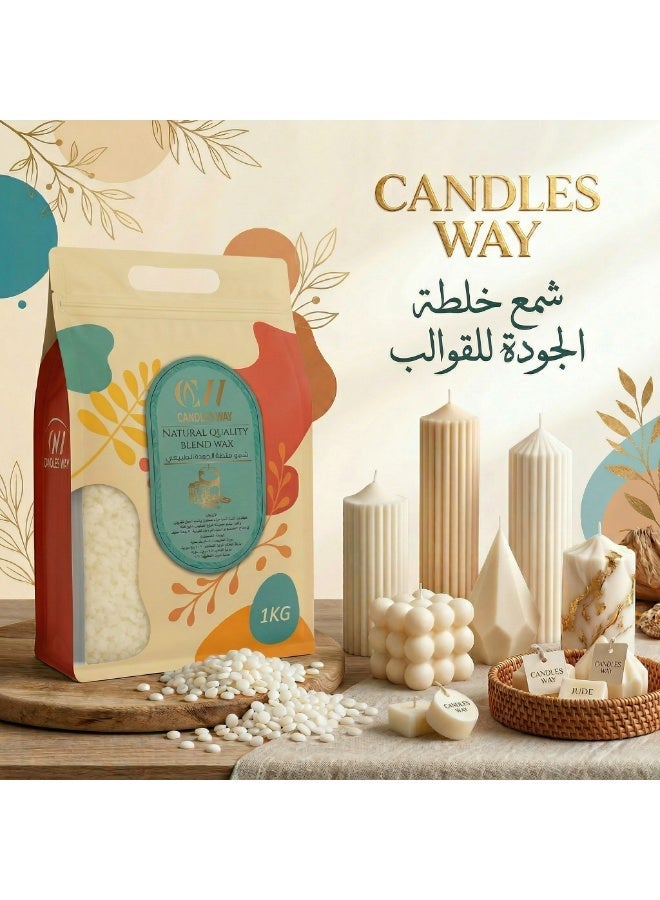 Candles Way Natural Blend of Enhanced Soy Wax and Natural Beeswax for Silicone Molds and Diffusers - Image 1