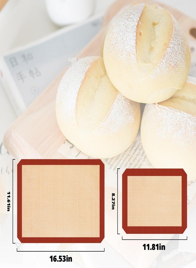 Dwavele Silicone Baking Mats, 3 Pack Non-Stick Mats for Baking, Silicone Baking Mats Cookie Sheet, Easy Clean & Reusable Oven Baking Sheet for Making Cookies, Macaroons, Bread - Image 5