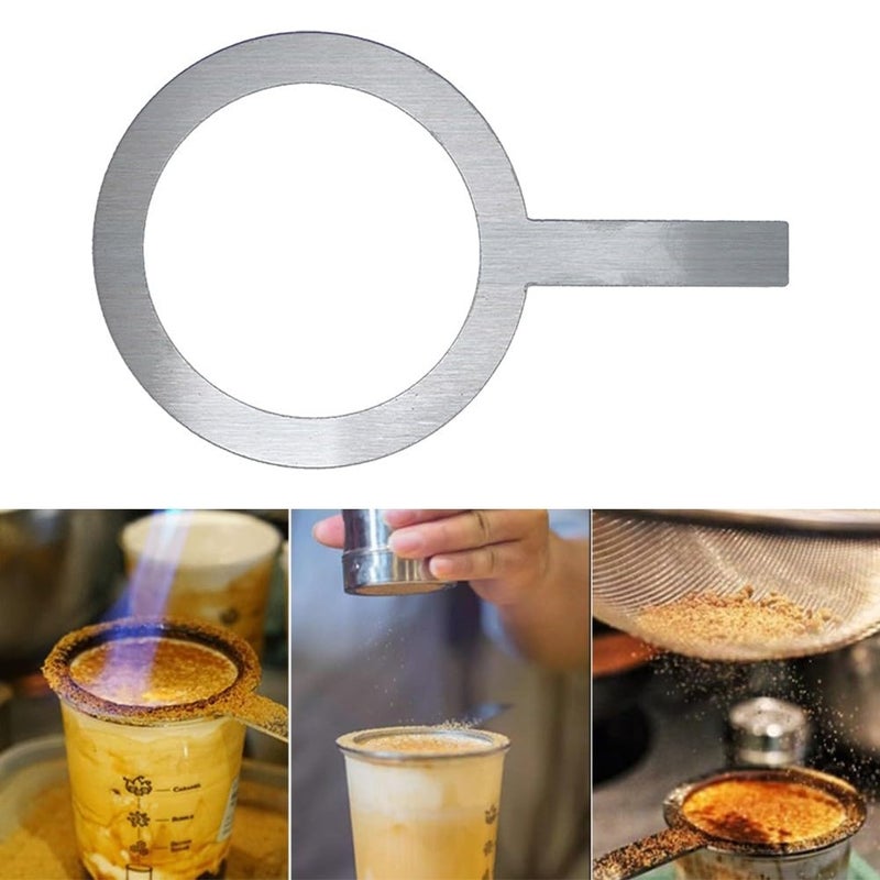 Stainless Steel Milk Cup Rim Ring Gasket for Coffee Tea Baking Torch Covers Size 1 Silver - Image 4
