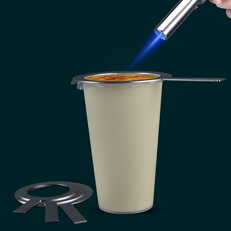Stainless Steel Milk Cup Rim Ring Gasket for Coffee Tea Baking Torch Covers Size 1 Silver - Image 3