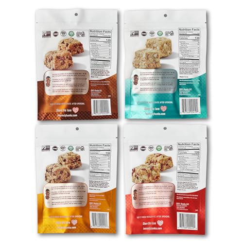 Heavenly Hunks Variety Gift Box - Oatmeal Chocolate Chip, Peanut Butter Chocolate, Cranberry White Chip & Oatmeal White Chip Cookies 4-Pack - Image 5