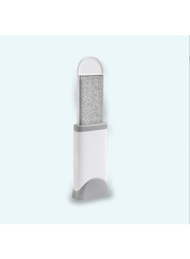 فرشاة إزالة شعر الحيوانات الأليفة، مزيل شعر الكلاب للملابس - فرشاة إزالة الوبر، فرشاة إزالة الوبر لإزالة شعر الحيوانات الأليفة للكلاب والقطط والجراء (رمادي صغير) - Image 1