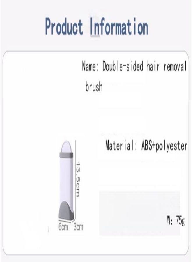 فرشاة إزالة شعر الحيوانات الأليفة، مزيل شعر الكلاب للملابس - فرشاة إزالة الوبر، فرشاة إزالة الوبر لإزالة شعر الحيوانات الأليفة للكلاب والقطط والجراء (رمادي صغير) - Image 5