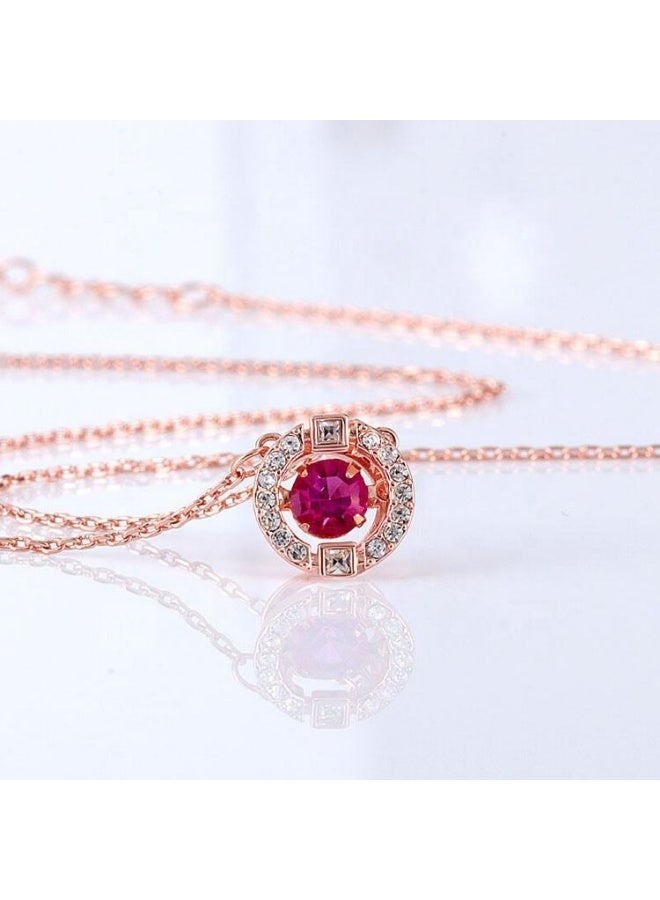 Beating Heart Star Shaped Zircon Necklace, O-Chain Pendant, Versatile Ladies Jewelry, Romantic Gift for Women, Elegant Birthday, Anniversary and Party Accessory - Image 3