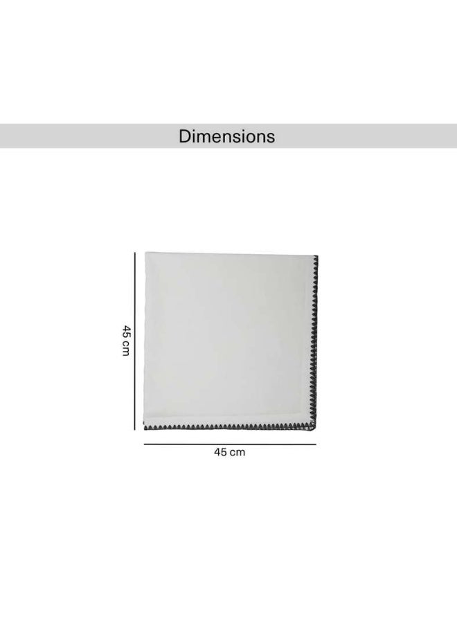 Pan Home طقم مناديل مطرزة ببطانية إيسلاي - أبيض - Image 5