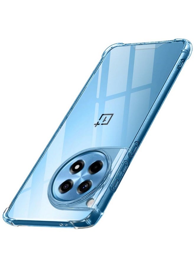 ذا جيفت كارت جراب شفاف شفاف للغاية من TheGiftKart لهاتف OnePlus 12R 5G | حماية 360 درجة | تصميم مقاوم للصدمات | جراب شفاف خلفي لهاتف OnePlus 12R 5G (PC & TPU، ممتص صدمات شفاف)  - Image 1