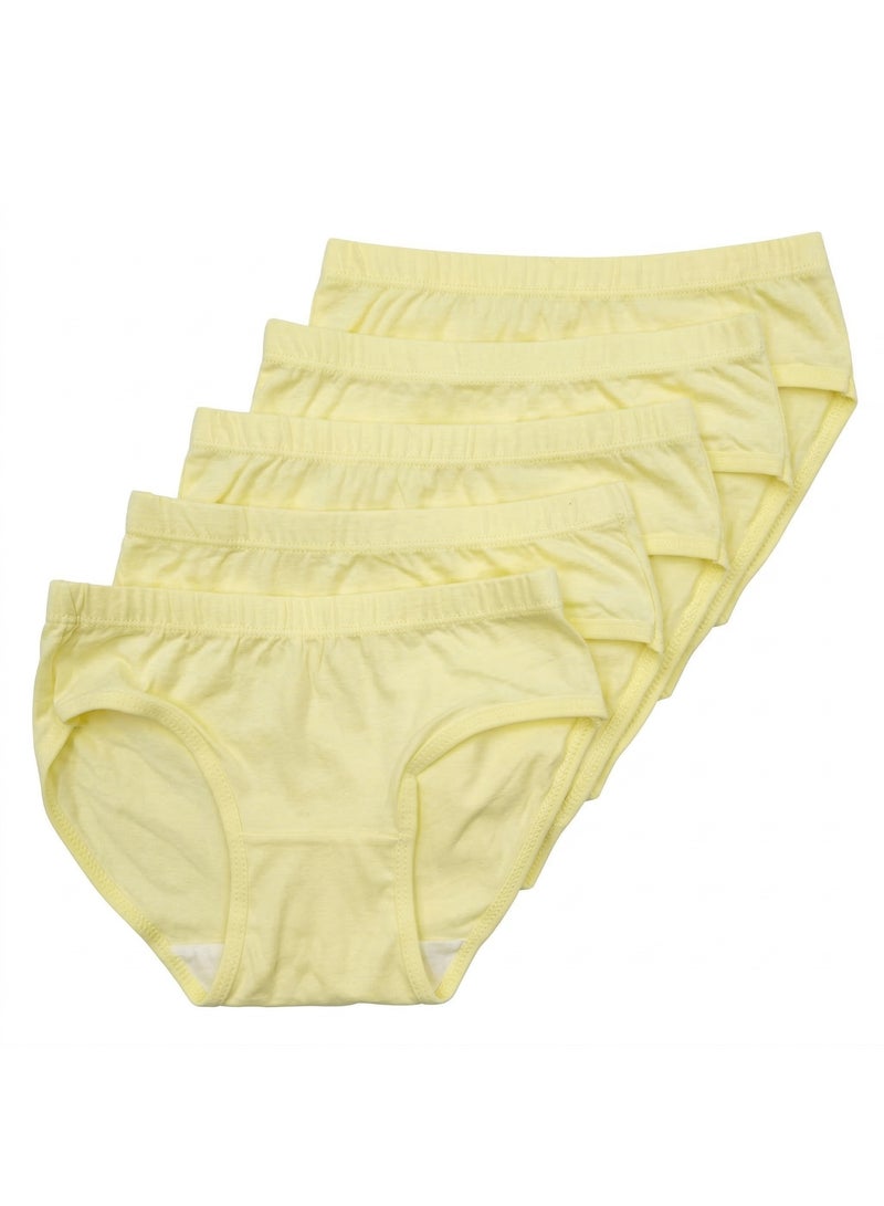 بيداني Essential Everyday Comfort Panties – 5 Packs Yellow - Image 1
