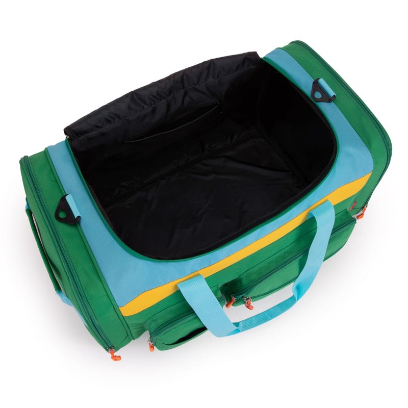 HawLander Large Kids Duffle Bag for Travel, Overnight, or Weekender, 22" inch (Green Yellow) - Image 4