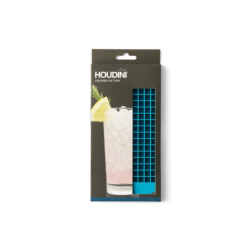 Houdini Crushed Ice Cubes Tray, Produces 160 Mini Cubes, Blue - Image 5